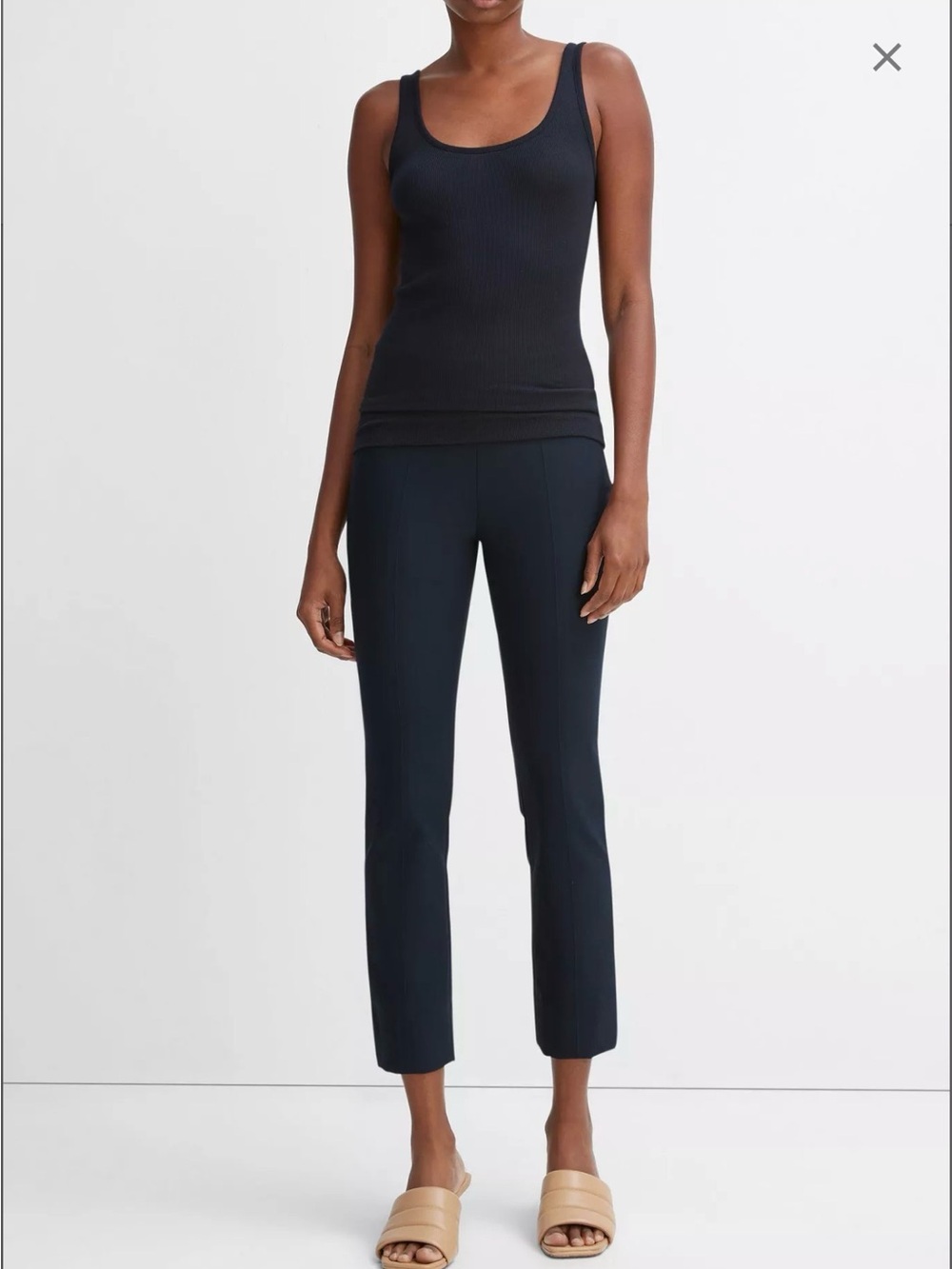 Vince Bobbi High-Rise Stitch-Seam Ponte Legging